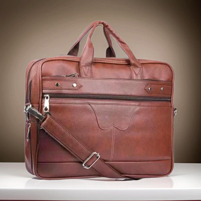 house of common Men & Women Tan Messenger Bag