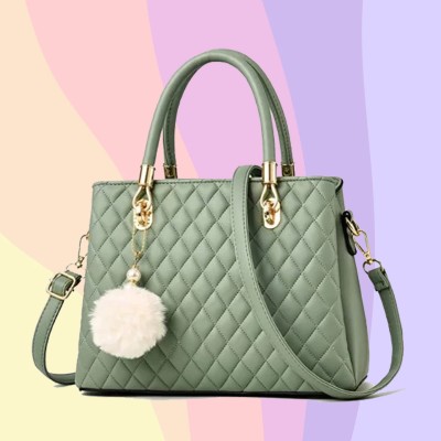 MKN CREATIONS Women Green Handbag