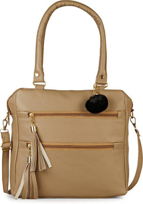 Pccollection Women Beige Messenger Bag