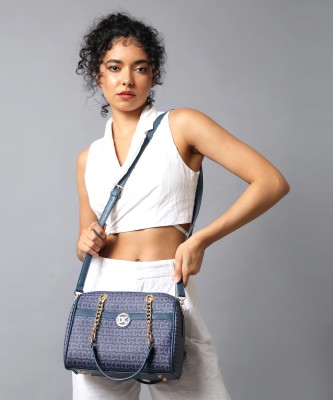 Diana Korr Blue Sling Bag Textured Handheld Bag