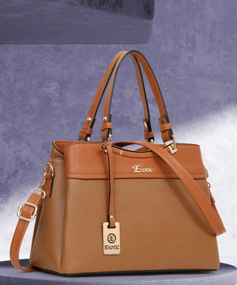 Exotic Women Tan Hand-held Bag