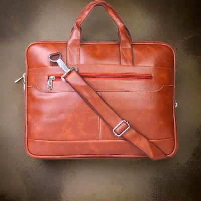 house of common Men & Women Tan Messenger Bag