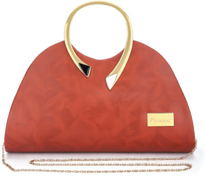 Feman Women Brown Satchel
