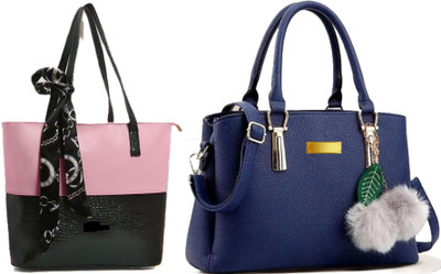 Reprox Women Pink, Blue Messenger Bag(Pack of: 2)