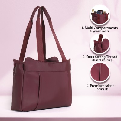 Reprox Women Maroon Hand-held Bag