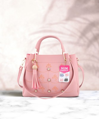 SGM Fashion Women Pink Handbag(Pack of: 5)