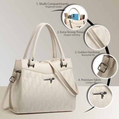 Nariox Women White Satchel