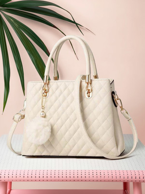 khatushyam collection Women White Hand-held Bag