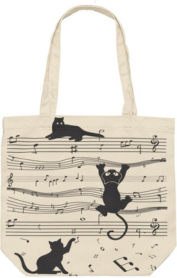 ecoek Women White, Black Tote