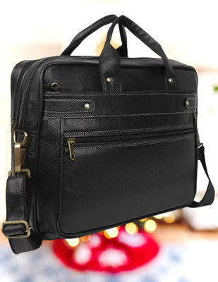 house of common Men & Women Black Messenger Bag