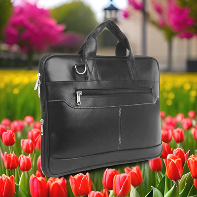 house of common Men & Women Black Messenger Bag