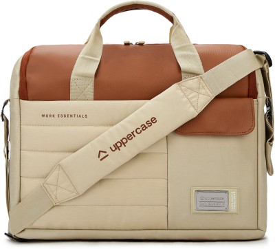 Uppercase Men & Women Beige Messenger Bag