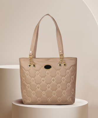 Rajni Fashion Women Beige Shoulder Bag