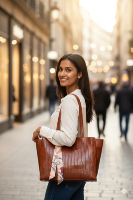 shimmerr Women Tan Handbag