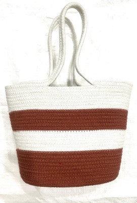 MY HOME Women White, Orange Shoulder Bag