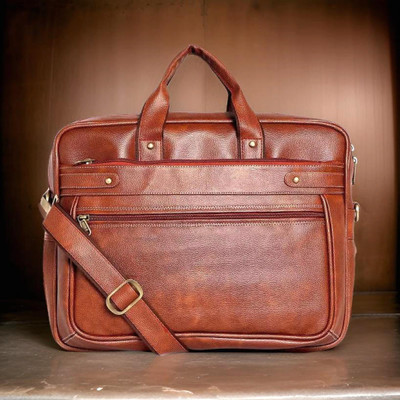 house of common Men & Women Tan Messenger Bag