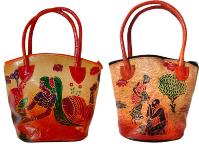 CLASSIQUE Women Multicolor Handbag(Pack of: 2)