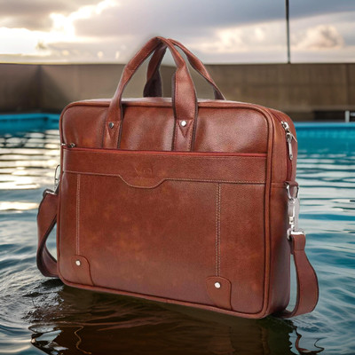 Shivra Men & Women Tan Messenger Bag