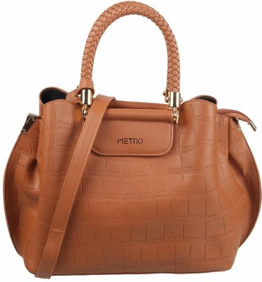 METRO Women Tan Satchel