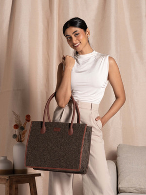 ZOUK Women Brown Tote