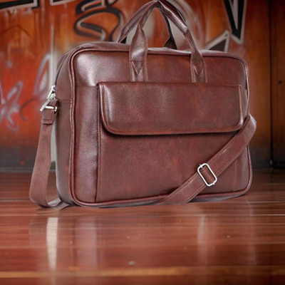 Shivra Men & Women Brown Messenger Bag
