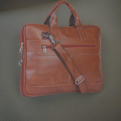 house of common Men & Women Tan Messenger Bag