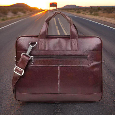 house of common Men & Women Brown Messenger Bag