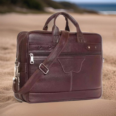 Shivra Men & Women Brown Messenger Bag