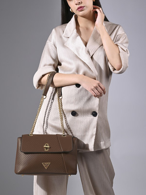 Lavie Signature Women Tan Satchel