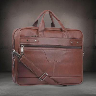 Shivra Men & Women Tan Messenger Bag