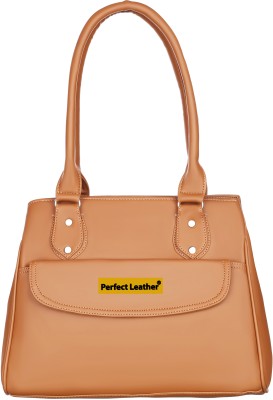 perfect leather Women Tan Shoulder Bag