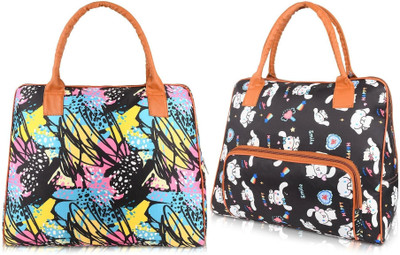 HBC Women Multicolor, Black Shoulder Bag(Pack of: 2)