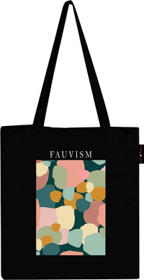 Peach Blossom Women Black Tote