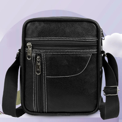 bellira Men Black Messenger Bag
