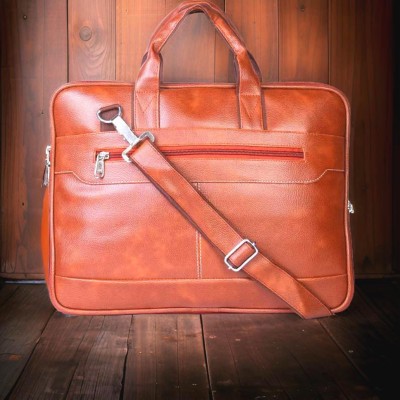 house of common Men & Women Tan Messenger Bag