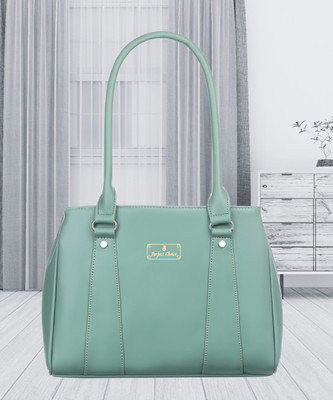 Perfect Choice Women Green Handbag