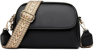 LIZIQI Black Sling Bag Sling bag sider Canvas bag for mobile and Small bag