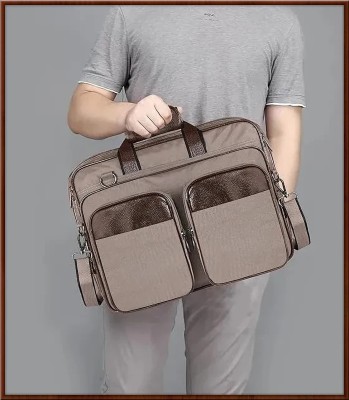 Shridhar Creation Men Khaki Messenger Bag