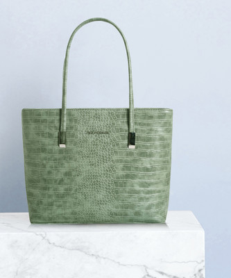 LINO PERROS Women Green Tote