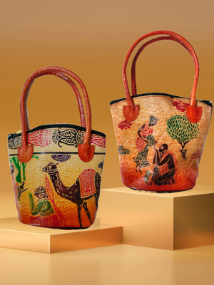 CLASSIQUE Women Multicolor Handbag(Pack of: 2)