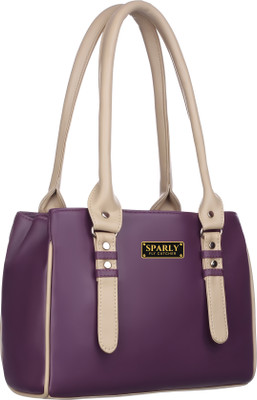 Sparly Women Purple Handbag
