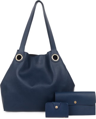 black spade Women Blue Tote(Pack of: 3)