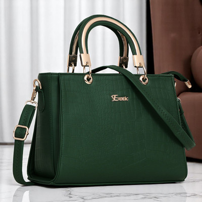 Exotic Women Green Handbag