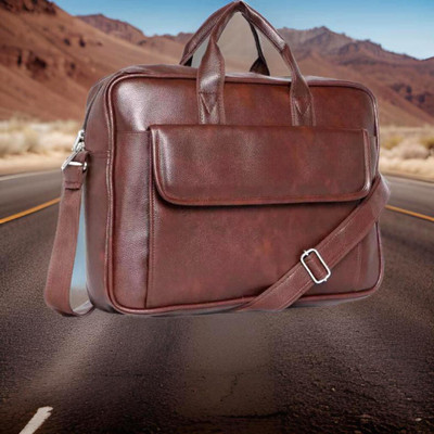 Shivra Men & Women Brown Messenger Bag