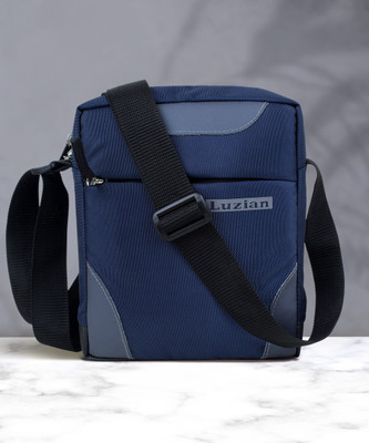 Luzian Men & Women Blue Sling Bag