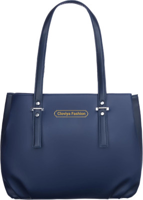 Cloviya Fashion Women Blue Handbag