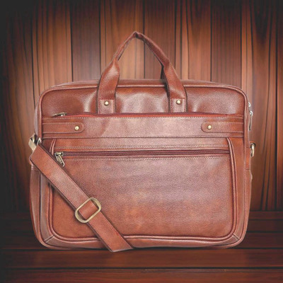 house of common Men & Women Tan Messenger Bag