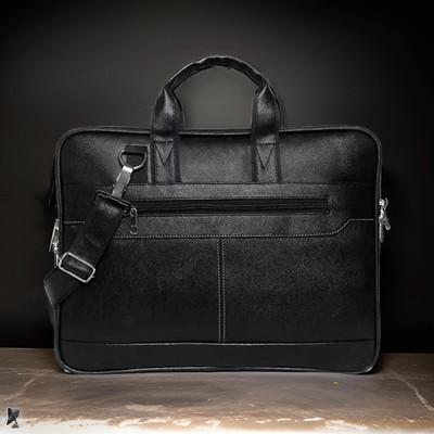 Shivra Men & Women Black Messenger Bag