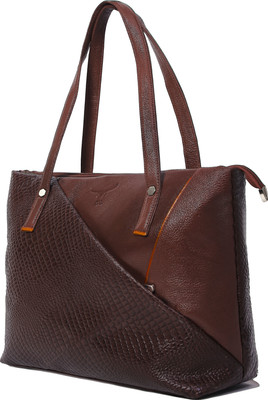 E L Women Brown Handbag