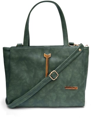 YOYOWING Women Green Handbag